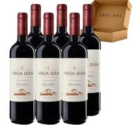Vega Izán Roble - Vino Tinto D.O. Ribera del Duero 100% Tempranillo - Medalla de Oro Vinespaña - Pack de 6 Botellas x 75cl con Caja Reforzada - Mejor Selección ENOVINOS