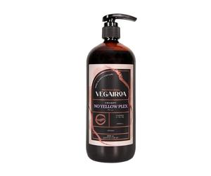 VEGAIROA - No Yellow Plex Champú- Neutraliza Tonos Amarillos y Naranjas - Hidratación Profunda - Pigmento Violeta - Para Rubios Decolorados - Sin parabenos - Peluquería Profesional Vegana - 1000ml