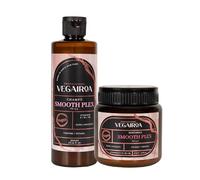 VEGAIROA Pack Smooth Small - Champú 300 ml y Mascarilla 275 ml para cabello liso - Hidratación y suavidad con pH equilibrado - Fórmula vegana sin sulfatos