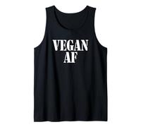 Vegan AF - Dieta Vegetariana Divertida a Base de Plantas Camiseta sin Mangas
