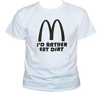Vegan Anti Corporate I'D Rather Eat Dirt White Mens Women T Shirt 100% Cotton Funny Unisex Top New T-Shirt White 3XL