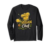 Vegan Chef para Cocina Vegana y nutrición basada en Plantas Manga Larga