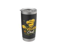 Vegan Chef para cocina vegana y nutrición basada en plantas Vaso térmico de acero inoxidable de doble pared