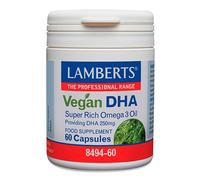 Vegan DHA 60 cápsulas Lamberts - aporte de omega 3 vegetal