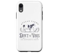 Vegan Farm Vegan Vibes Plant Based Diet Vegetables and Grain Carcasa para iPhone XR