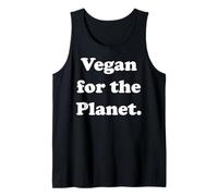 Vegan For The Planet Eco Statement Camiseta sin Mangas