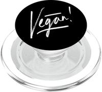 Vegan Plant Powered Vegano Vegetariano Go Vegan PopSockets PopGrip para MagSafe