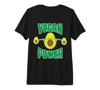 Vegan Power Avocado Funny Shirts Workout Vegetarian aguacates Camiseta Premium