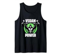 Vegan Power Gorilla Vegan Levantamiento de pesas Citas Gimnasio Fitnes Camiseta sin Mangas