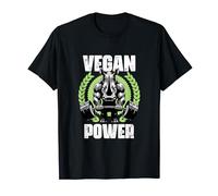 Vegan Power Rhinoceros Vegan Levantamiento de pesas Gimnasio Cita Gimnasio Fitnes Camiseta