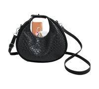 Vegan Skin Hobo Bag - Half-Moon Slung Carryall for Journeying | Scuff-Resistant Material with Internal Pocketing & Adjustable Strap Length for Students, Clients, Buyers and Explorers