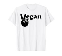 Vegan Victory Peace Sign Vegan Camiseta