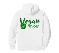 Vegan100 por ciento Veganismo Vegetariano Sudadera con Capucha