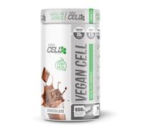 VeganCell | Proteína Vegana de Guisante y Arroz con BCAA's (800g) - Sabor Chocolate - 100% Vegano y Bajo en Azúcar - 36g de Proteína por Servicio - Proteína en Polvo para Aumentar Masa Muscular