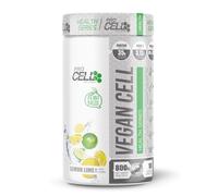 VeganCell | Proteína Vegana de Guisante y Arroz con BCAA's (800g) - Sabor Lima Limón - 100% Vegano y Bajo en Azúcar - 36g de Proteína por Servicio - Proteína en Polvo para Aumentar Masa Muscular