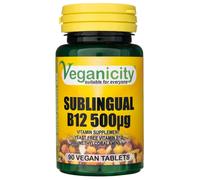 Veganicity Vitamina B12, Sublingual 500 mcg - 90 Tabletas