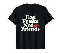 Vegano a Base de Plantas Come Frutas, no Amigos Humor Camiseta