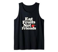Vegano a Base de Plantas Come Frutas, no Amigos Humor Camiseta sin Mangas