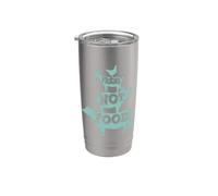 Vegano "Amigos y no comida" Vaso térmico de acero inoxidable de doble pared