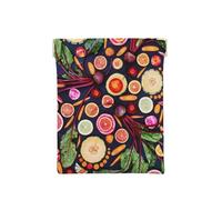 Vegano Frutas Vivas Verduras Imprimir, Squeeze Top Wallet Bolsa de Almacenamiento para Mujer Monedero pequeño Bolsa de Cambio