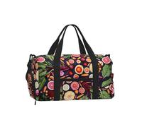 Vegano Frutas y Verduras vivas Imprimir,Bolso Deportivo Bandolera de Mano, Bolsa de Deporte, Bolsa de Viaje de Gran Capacidad para Mujeres y Hombres.