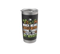 Vegano, lo que significa que amo el estilo de vida vegano Comer plantas Veganismo Vaso térmico de acero inoxidable de doble pared