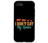 Vegano No como mis homies Retro vegetariano a base de Carcasa para iPhone SE (2020) / 7 / 8