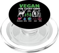 Vegano para Todo Los Animales Lluvia Bosque Salvaje Vida Com PopSockets PopGrip para MagSafe
