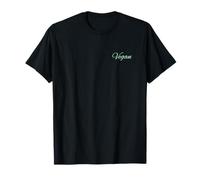 Vegano Powered by Plants Herbívore Veggie Vibes (impresión Trasera) Camiseta