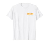 Vegano Powered by Plants Herbívore Veggie Vibes (impresión Trasera) Camiseta