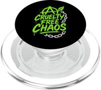 Vegano Punk Rebelde Vegano Vegano Anarquista Vegano Protesta PopSockets PopGrip para MagSafe