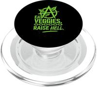 Vegano Punk Rebelde Vegano Vegano Anarquista Vegano Protesta PopSockets PopGrip para MagSafe