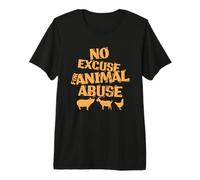 Vegano Sin Excusa para el abuso Animal Camiseta Premium