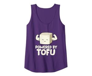 Vegano Vegetariano Amor Tofu Powered By Tofu Camiseta sin Mangas