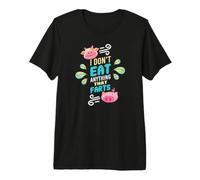 Vegano Vegetariano Planta Amor Sin Carne Dieta Ética Herbívoro Camiseta Premium