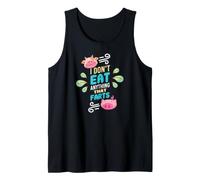 Vegano Vegetariano Planta Amor Sin Carne Dieta Ética Herbívoro Camiseta sin Mangas