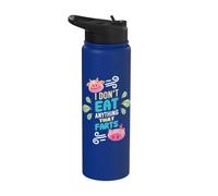 Vegano Vegetariano Planta Amor Sin Carne Dieta Ética Herbívoro Stainless Steel Insulated Water Bottle