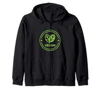 Vegano vegetariano. Vegano a base de plantas. Vegano mamá, papá y niña Sudadera con Capucha