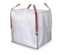Vegara Stone Saco Big Bag 90x90x90 cm para Escombros y Jardinería, Saca de Polipropileno con Asas, Carga hasta 1000 kg, Bolsa Reutilizable para Obra, Arena, Tierra, Grava, Leña y Residuos, Pack 5 Uds