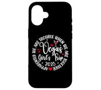 Vegas Girls Trip 2025 Crew We're Trouble When We're Together Carcasa para iPhone 16