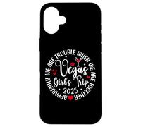 Vegas Girls Trip 2025 Crew We're Trouble When We're Together Carcasa para iPhone 16 Plus