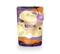 Vegavero Glicina Polvo | 1 Kg de L-Glicina (330 porciones) | Pura y Sin Aditivos | Con Cuchara Medidora | Vegano & Testado en Laboratorio