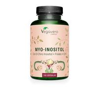 Vegavero Myo Inositol | PCOS | Con D-Chiro + 5-MTHF + Vitaminas | OVARIOS POLIQUÍSTICO | Sin Aditivos | 120 Cápsulas