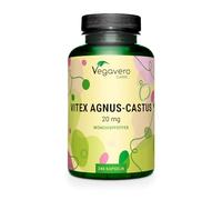 Vegavero Vitex Agnus Castus | 20 mg de Extracto 15:1 | Sauzgatillo para PMS Síndrome Premenstrual y Dolor Menstrual | Producido en Alemania | 240 Cápsulas | Sin Aditivos y Vegano