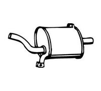 VEGAZ DS-87 Silenciador trasero para NISSAN SUNNY II Hatchback (N13)