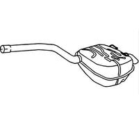 VEGAZ VOS-174 Silenciador trasero para FORD MONDEO IV Turnier (BA7) S-MAX (WA6)