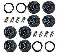 VEGCOO 8 cordones automáticos con cierre de rosca para zapatos | Cordones sin atar con cierre rápido | Niños y adultos | Zapatos deportivos y de trabajo