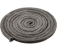 VEGCOO Junta Puerta Chimenea Φ10 mm x 3 m, Junta Refractaria Chimenea de Leña, Cuerda Sellado Fibra de Vidrio Ignífuga para Estufa, Chimeneas, Horno, Caldera, Resistente hasta 450-550 ℃