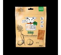 VEGDOG Jerkeys Zanahorias & Humo de Haya 80g
