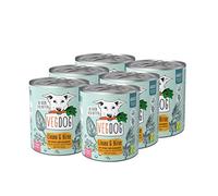 Vegdog Pastel Hipoalergénico (6 x 800 g) | Perros Adultos | Sin Gluten ni Soja | Alimento Completo Anti-Alergia a Proteínas de Guisante